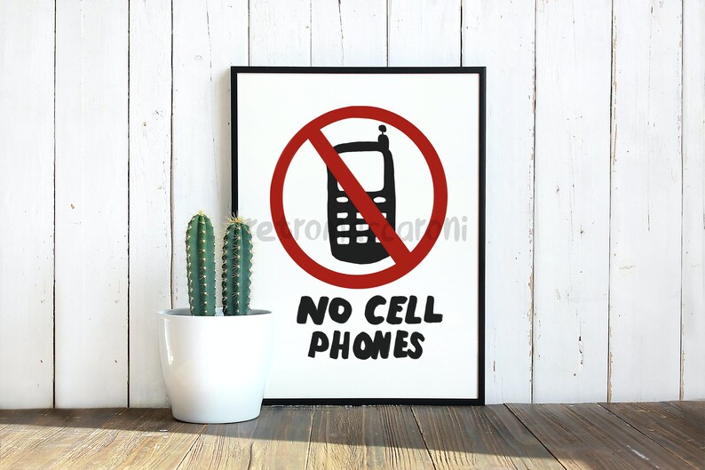 Printable Luke's Diner No Cell Phones Sign Gilmore Girls - Etsy