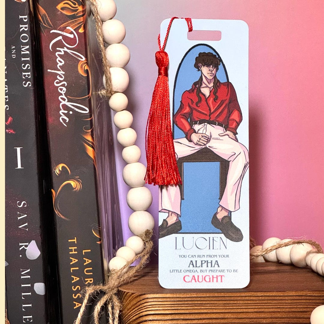 Sexy Alpha Book Boyfriend Bookmark Spicy Omegaverse Trope Gift Red ...
