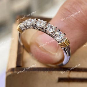 1880&#39;s vintage diamond wedding band, diamond antique band ring, Vintage estate band, stacking band, engagement ring, dainty moissanite band