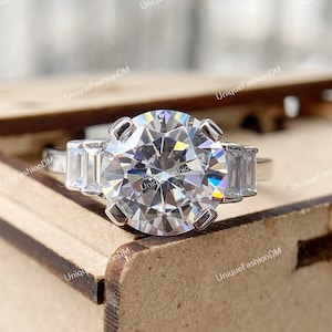 1880er Jahre Vintage 2,50 Ct Diamant-Verlobungsring im alten europäischen Schliff aus 935 Argentium Silber, antiker Art-Deco-Ring Ethischer Edwardian Ring für Sie