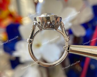 Circa 1880s Art Deco Vintage 2ct Round Diamond & Sapphire