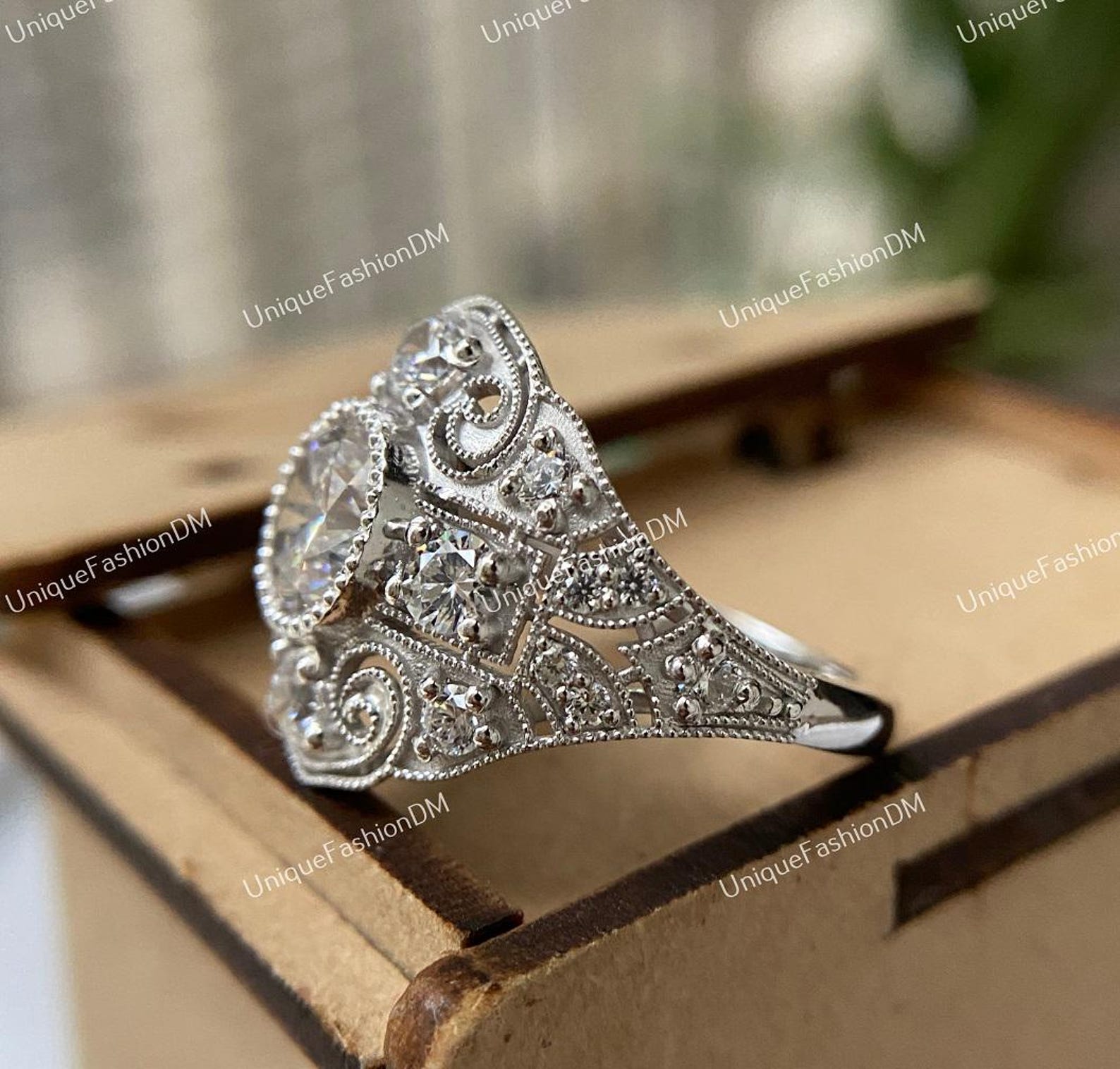 European Rings Designs Vintage 2 Carat Old European Diamond Engagement Ring 1880s Edwardian ...