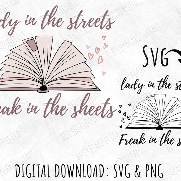 Freak in the Sheets SVG, Book Smut PNG, Smut Reader Digital Download, Spicy Books File