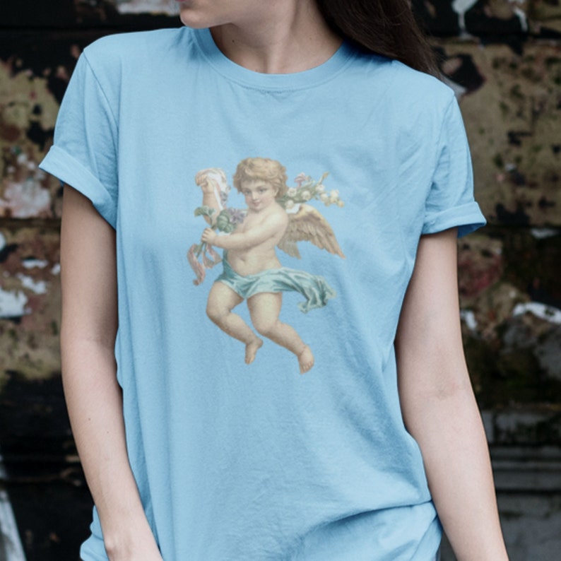 Cherub Coquette Shirt Guardian Angel Renaissance Shirt Etsy
