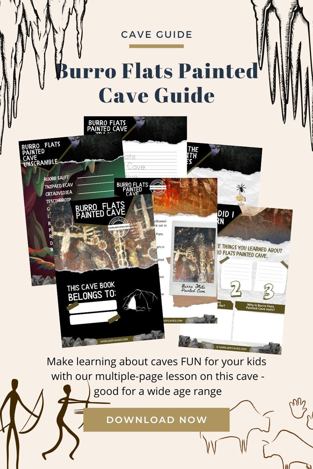Burro Flats Painted Cave Caves Cave Guide Digital Download Etsy