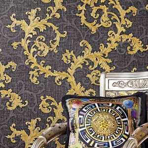 Vintage Wallpaper Neo Baroque Boho Home Decor Sold Per Full Roll Only 27.50 wide x 33ft long image 3