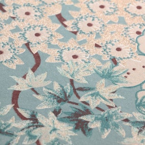 Vintage Wallpaper Pondi Boho Home Decor Sold Per Full Roll Only 20.50 wide x 33ft long Sample