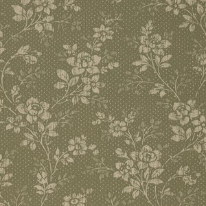 Vintage Wallpaper Green Tandrils Boho Home Decor Sold Per Full Roll Only 20.50 wide x 33ft long 3 Colors to Choose from image 2