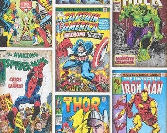 Vintage Wallpaper Action Heroes Boho Home Decor Sold Per Full Roll Only - 20.50" wide x 33ft long