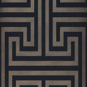 Vintage Tapete Blauer Labyrinth Boho Wohndekor Verkauft nur pro volle Rolle 20,50 breit x 33ft lang Full Roll