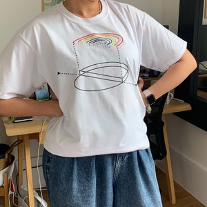 Pride T-shirt Section Rainbow Design, LGBTQ Pride Shirt, Rainbow Tee, Pride Apparel, Pride Clothing