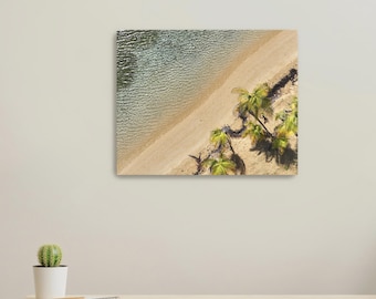Luquillo Beach Aerial Puerto Rico Photography Canvas Print 8X10