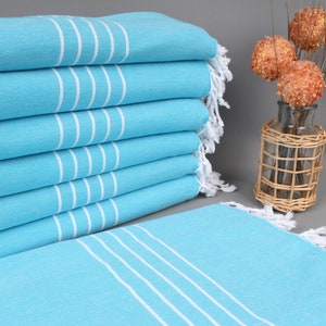 Turkish Towels Beach, Personalized Towels, Dark Turquoise Towel, Striped Towel, 40x71 Inches Monogram Turkish Beach Towel, Spa Towel,