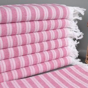 Bachelorette Towel, Custom Towel, Fuchsia Towel, Striped Towel, 40x71 Inches Wedding Gift for Bride, Bathroom Towel, Sauna Towel,