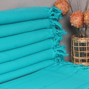 40x67 Inches Turquoise Cotton Towel, Best Friend Gift, Gift For Her, Bachelor Bachelorette Party Favors, Gift For Boyfriend,