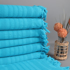 Toalha de praia turca, toalha personalizada, toalha turquesa, toalha listrada lavada com pedra, toalha de praia de casamento de 36x67 polegadas, toalha de verão,