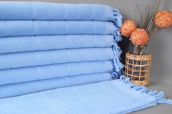 Custom Hand Towel Hand Towel Baby Blue Towel Striped Towel