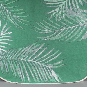 Personalized Gift for her, Custom Towel, Green Towel, Round Towel, Floral Towel, 83x83 Inches Organic Beach Towel, Fitness Towel,