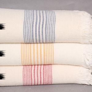 Bachelorette Party Decorations, Bedspread, Wedding Favors, Striped Throw, 77&quot;x95&quot; Cotton Throw, Turkish Blanket, Bridal Gifts,