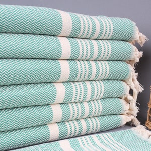 Monogramm Geschirrtuch, Haartuch, grünes Handtuch, gestreiftes Handtuch, 18x40 Zoll personalisierte Geschenke, Spa-Handtuch, Gym-Handtuch, kleines Handtuch,