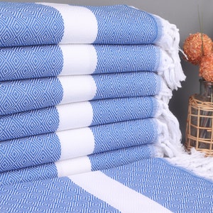 Monogram Beach Towel, Personalized Beach Towel, Blue Towel, Diamond Towel, 40x71 Inches Towel With Name, Yoga Towel, Summer Towel,