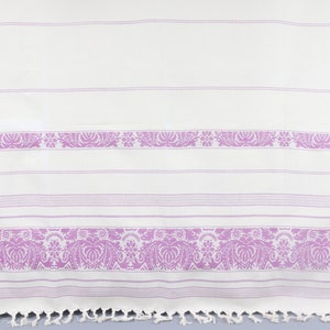 Turkish Bath Towel, Turkish Beach Towel, Purple Peshtemal, Scorpion Towel, Patterned Towel, Animal Peshtemal, 40x66 Inches Peshtemal
