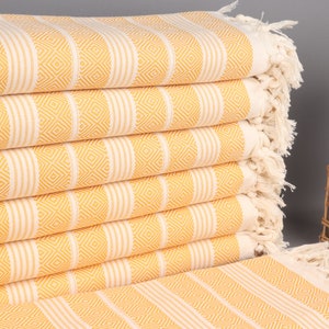 Monogrammed Beach Towel, Monogram Beach Towel, Mustard Towel, Diamond Towel, 38x69 Inches Bride Beach Towel, Guest Towel,