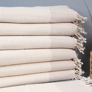 Monogram Dish Towel, Turkish Hand Towel, Beige Towel, Diamond Towel, 18x36 Inches Gift For Her, Small Bath Towel, Owen Towel,