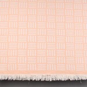 Couch Throw, Turkish Blanket, Coral Blanket, Geometric Throw, 87x95 Inches Woven Blanket, Pilates Throw, Turkish Throw, Yoga Blanket,