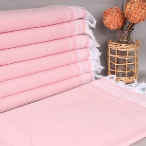 Couch Throw, Wholesale Blankets, Light Pink Throw, Striped Blanket, 56x91 Inches Throw Blanket For Bed, Turkish Throw, Oversize Blanket,