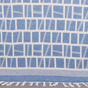 Personalized Turkish Beach Towel, Turkish Towel Beach, Sax Blue Towel, Patterned Towel, 34x69 Inches Bride Beach Towel, Spa Towel,