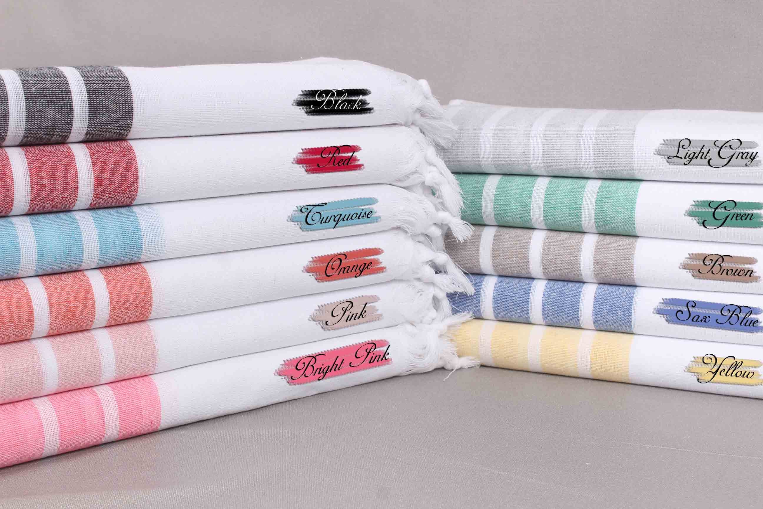 Personalized Turkish Towel, Striped Towel, Embroired Wedding Gift Towels, 40x71 Inches Monogram Turkish Beach Towel, Bathroom Towel,