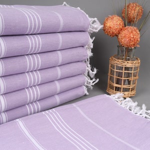 Custom Beach Towel, Personalized Turkish Beach Towel, Lilac Towel, Striped Towel, 40x71 Inches Customized Towels, Decor Towel,