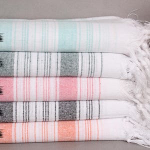 Bachelorette Gifts, Wedding Gift, Striped Towel, 32&quot;x67&quot; Cotton Towel, Large Turkish Towel, Bachelorette Party Favor, Christmas Gift,