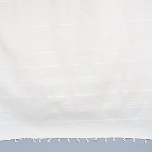 Turkish Beach Towel Personalized, Personalized Turkish Beach Towel, Bright Cream Towel, Striped Towel, 40x71 Inches Linen Cute Beach Towel image 9