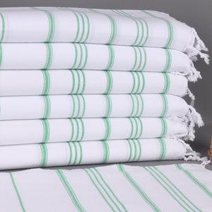 Customized Hand Towel, Monogram Dish Towel, Green Towel, Striped Towel, 24x40 Inches Gift For Him, Little Towel, Gym Towel,