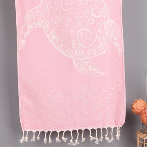 Monogram Kitchen Towel, 18x36 Inches Towel, Dish Towel Personalized, Pink Towel, Carretta Towel, Patterned Towel, Animal Towel, Print Towel
