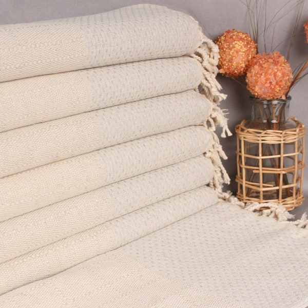 20x40 Inches Light Gray Cotton Tea Towel, Small Bath Towels, Wedding Gift, Polka Dot Dish towel, Custom Hand Towel, Unique Gift,