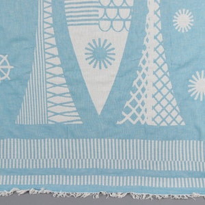 Custom Turkish Towel, Personalized Turkish Towel, Turquoise Towel, Fish Towel, Patterned Towel, 38x69 Inches Bulk Towels, Sauna Towel,