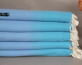 Striped Towel, Turkish Towel USA, Bachelorette Party Gift, Summer Gift, 36"x67" Cotton Towel, Valentines Day Gift For Him,