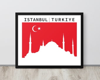 Hagia Sophia Reisedruck – Hagia Sophia Istanbul Türkei (Türkiye) Reiseposter Druck