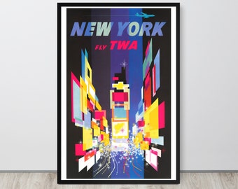 1960年代 TWA ボーイング 707 ヴィンテージ ウォールアート フォト