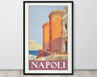 1920年 イタリア ナポリの旅行ポスター - Etsy 日本