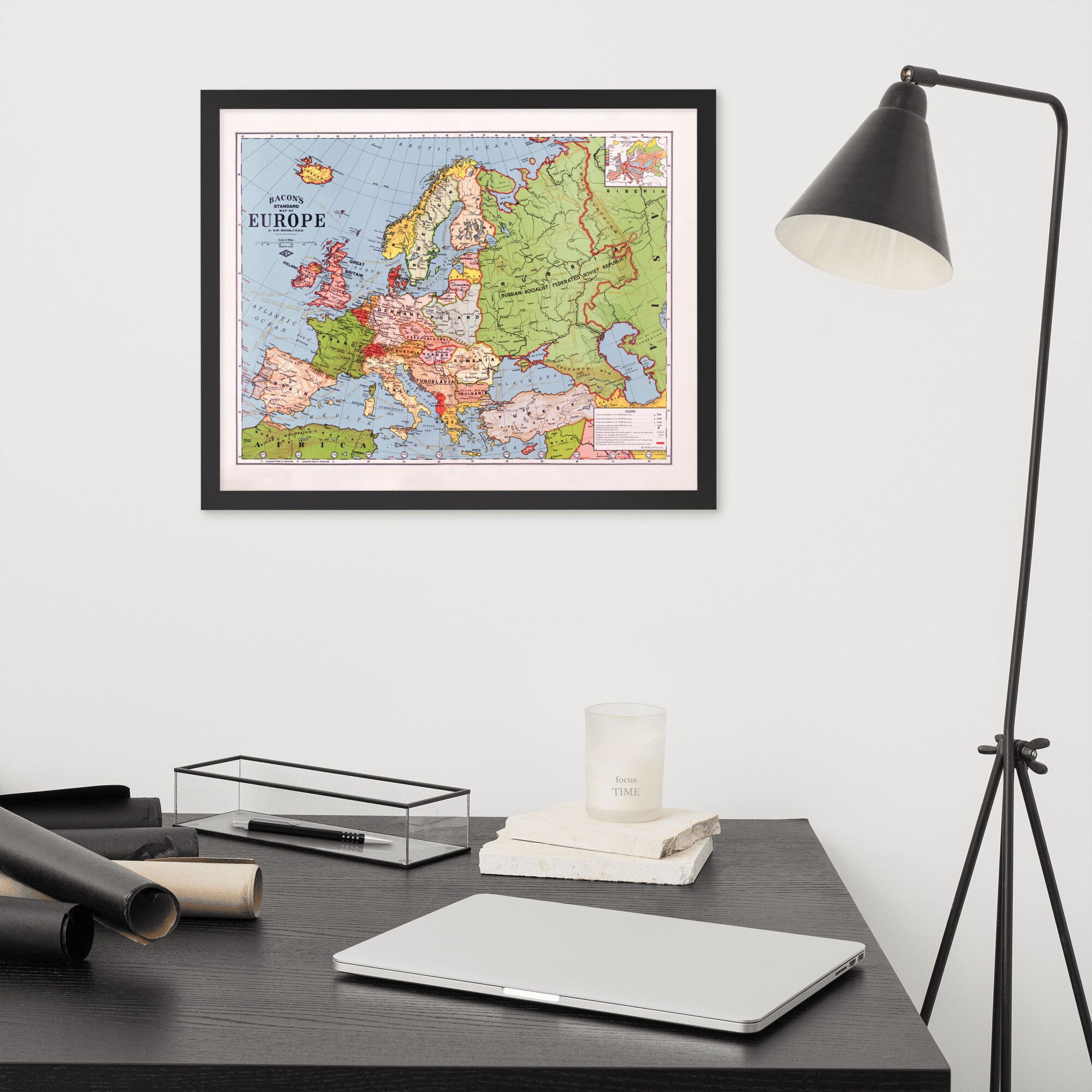 Europe Map: Vintage 1925 Europe Map Print Antique Europe Map Poster - Etsy