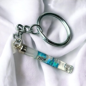 Personalized Rice Grain Keychain: Custom Name Pendant