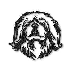 Dog Pekingese Embroidery Machine design Instant Download Digital File PES
