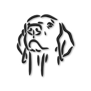 Labrador Dog Embroidery Machine design Instant Download Digital File PES