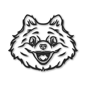 Dog Spitz Embroidery Machine design Instant Download Digital File PES