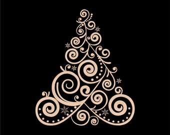 Merry Christmas Tree Embroidery design Instant Download Digital File