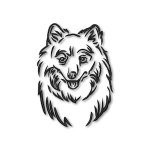 Dog Spitz Embroidery Machine design Instant Download Digital File